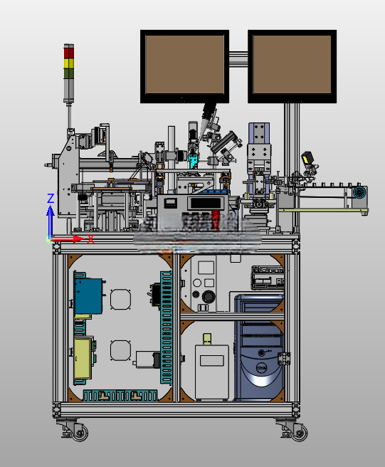SLV检测涂布加热一体设备 3D模型Inventor2020