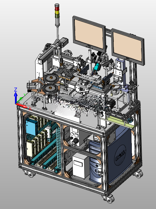 SLV检测涂布加热一体设备 3D模型Inventor2020