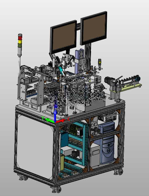 SLV检测涂布加热一体设备 3D模型Inventor2020
