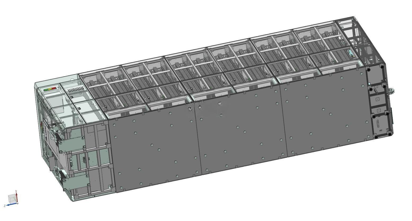 SMT智能仓储 SMT智能电子料架 3D模型-step