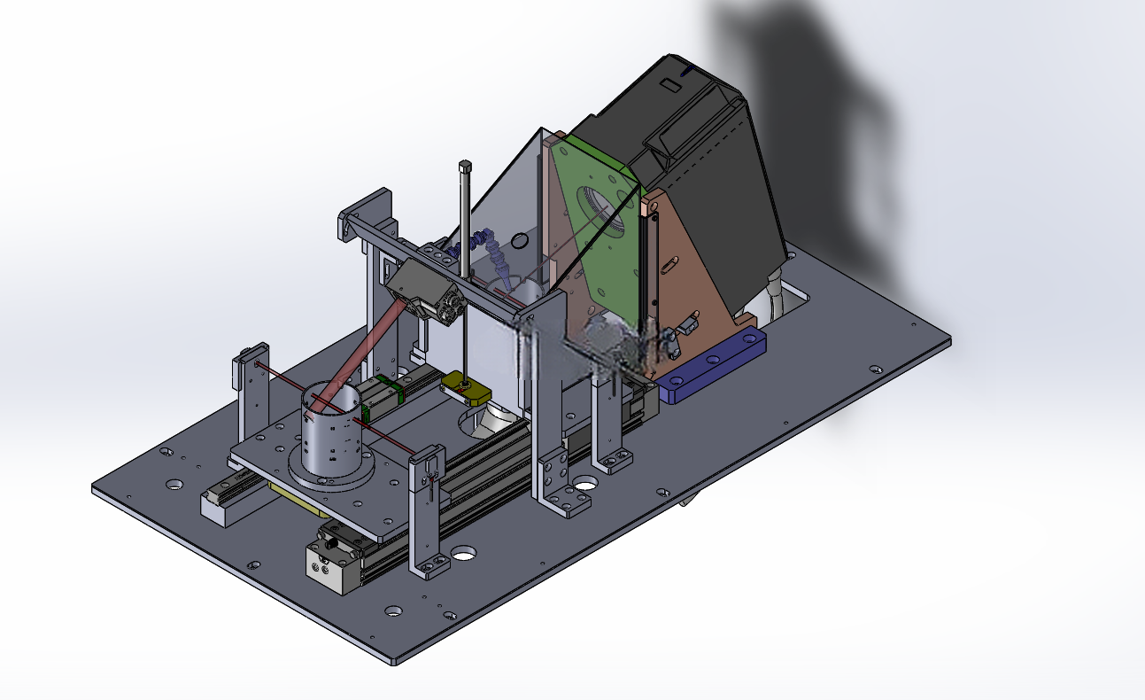 二维码激光刻印机 已生产自动化设备 3D模型2018可编辑