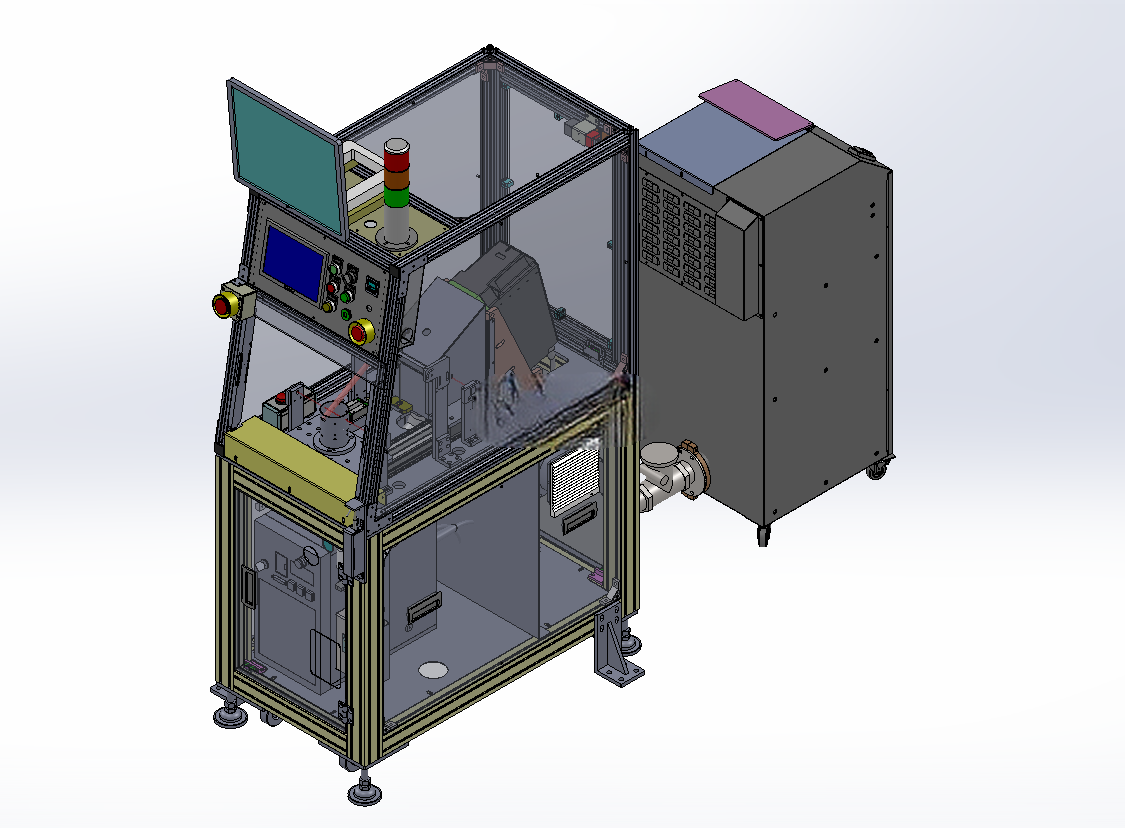 二维码激光刻印机 已生产自动化设备 3D模型2018可编辑