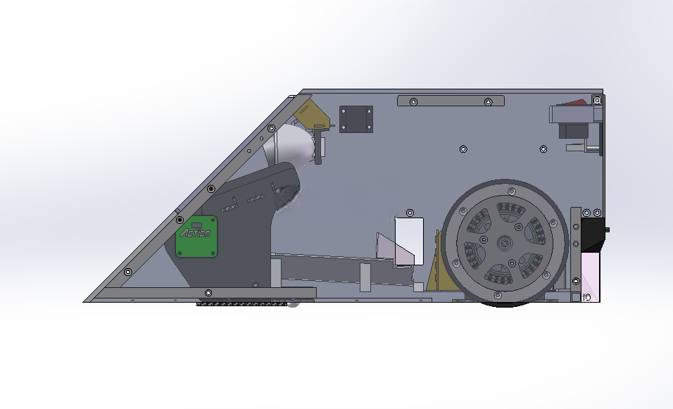 机器视觉机器人底盘 3D模型sw2018可编辑