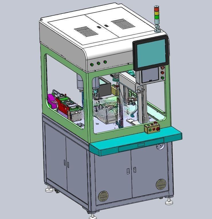 手机外壳弹片焊接机 3D模型sw2018可编辑