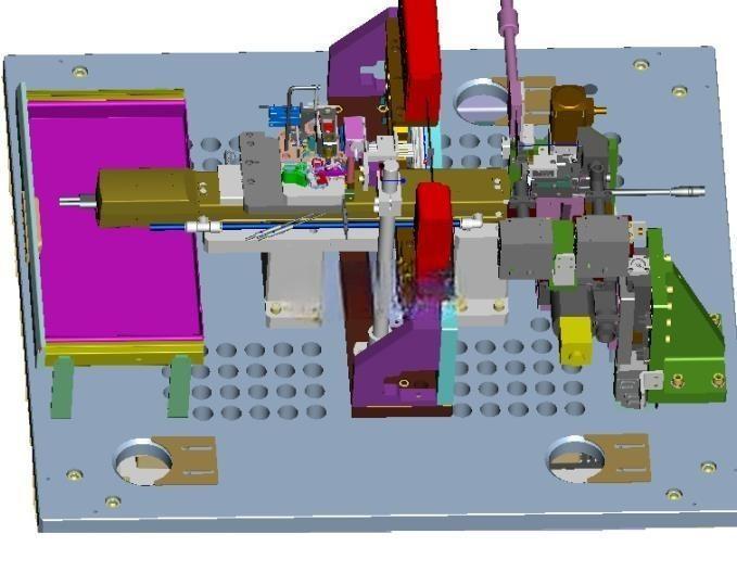 硬盘摆臂4合1测试机 3D模型proe4.0可编辑