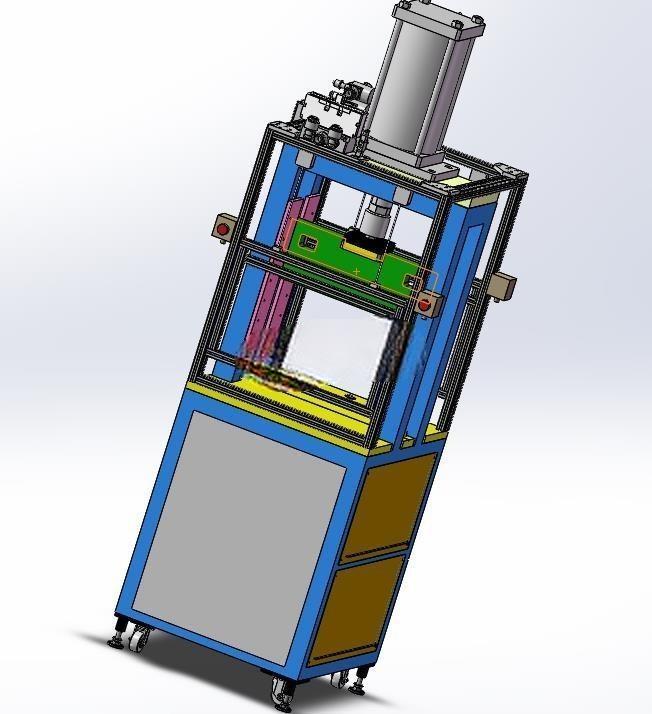 重型气动式切胶机 3D模型Inventor2020可编辑