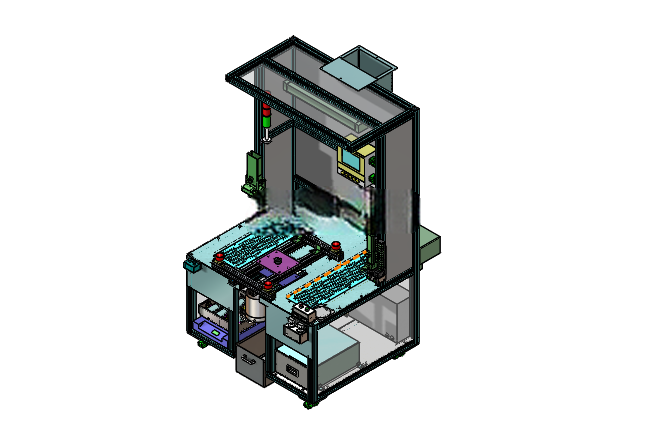 汽车天窗底涂工作站(sw18可编辑+工程图+BOM)