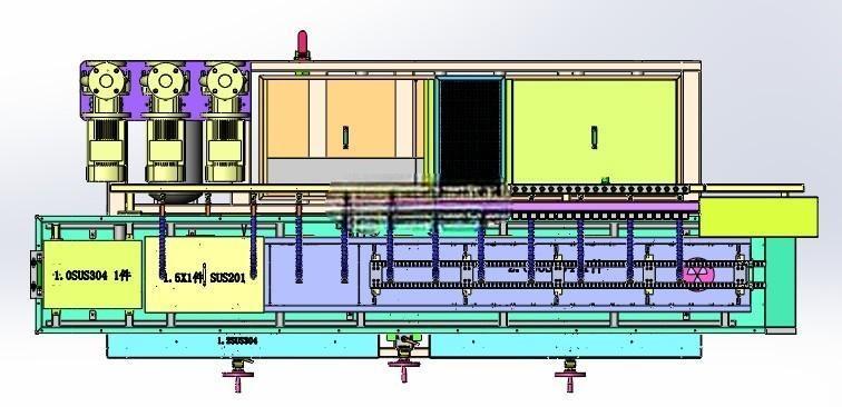 3米冷却定型台(sw18可编辑+工程图+bom)