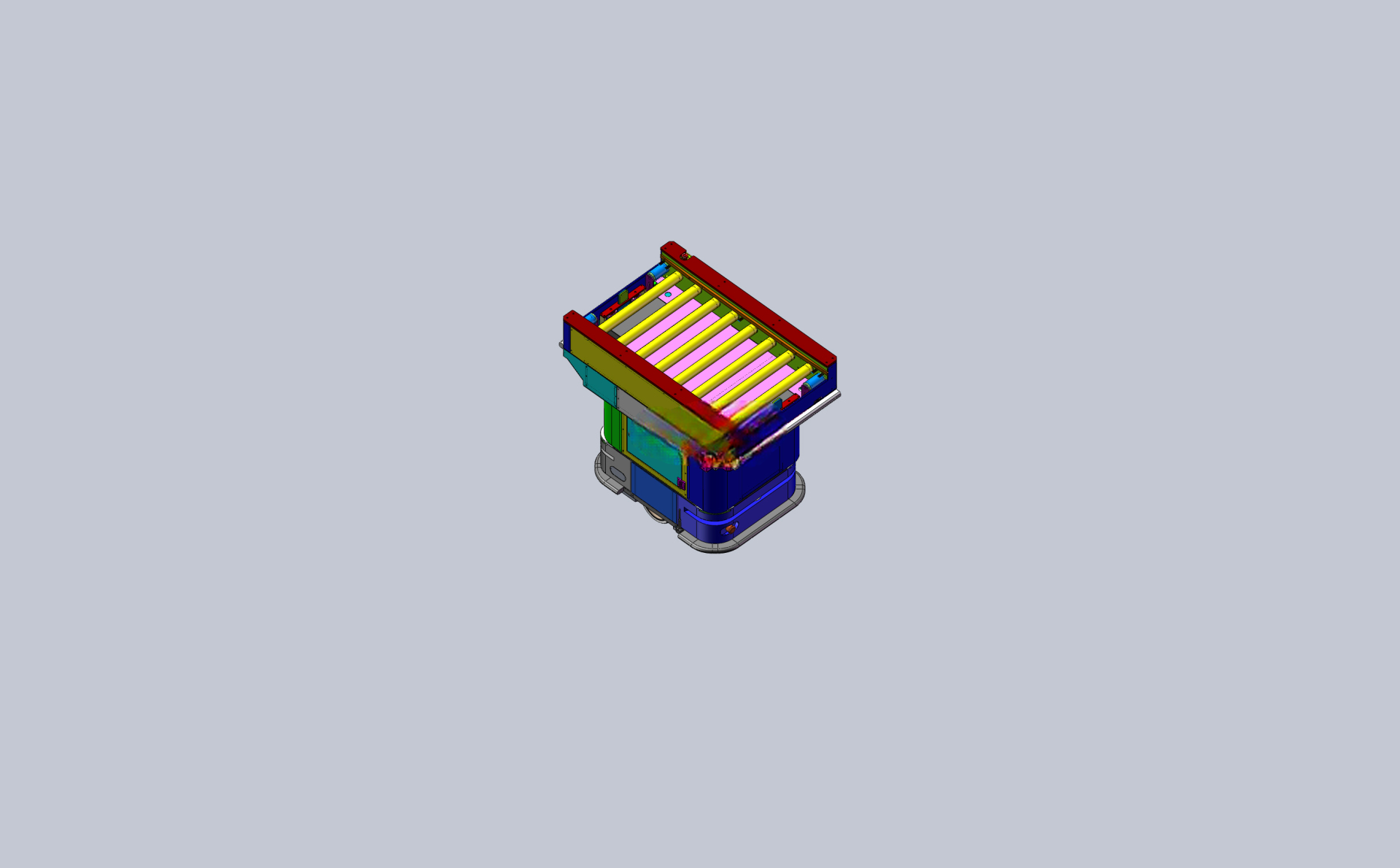 AGV����ת�ϳ���sw16�ɱ༭+����ͼ+BOM��