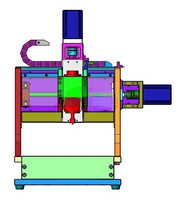 ����̨ʽ΢��CNC���ᣨsw17+����ͼ��