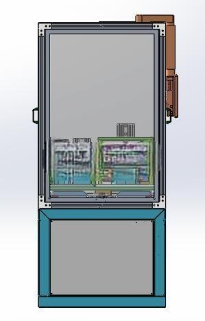 2ZY前门外水切半自动冲切机(sw18可编辑+cad+bom)