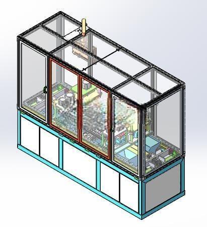 2ZY前门外水切半自动冲切机(sw18可编辑+cad+bom)