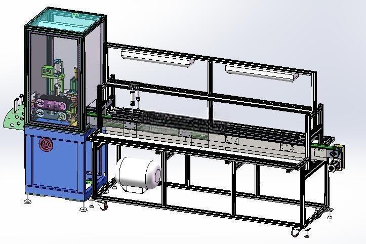 双边工作自动裁断机(sw18可编辑+cad+bom)