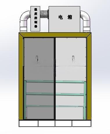 芯材预热烤箱(sw18可编辑+cad)