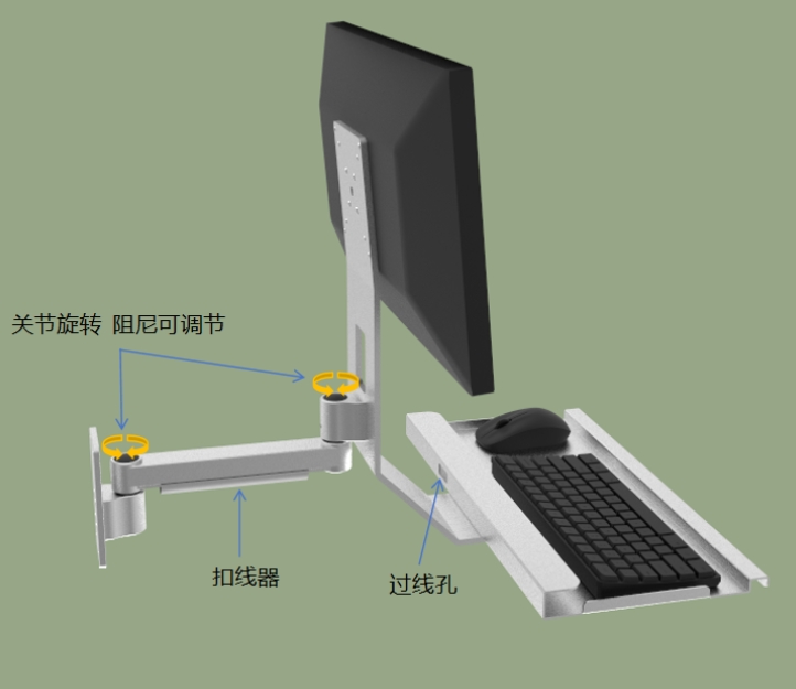 HQ-显示器支架-单臂