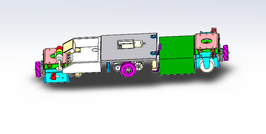八向三发动机模块车