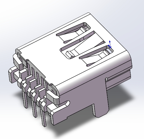 MINI-USB-B-母头数码模型