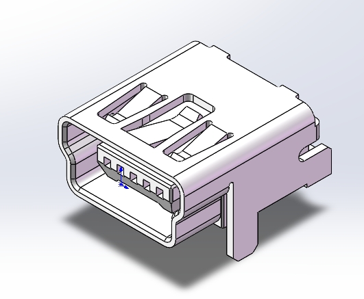 MINI-USB-B-母头数码模型