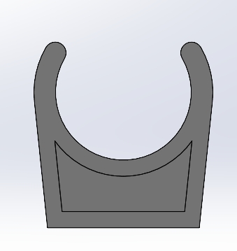 UPVC 管夹(50mm)的模型