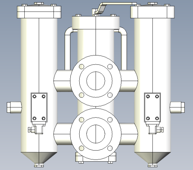 SRLF-500双筒过滤器自带压差发讯