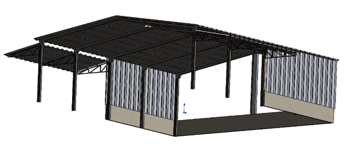 料仓棚3D数模