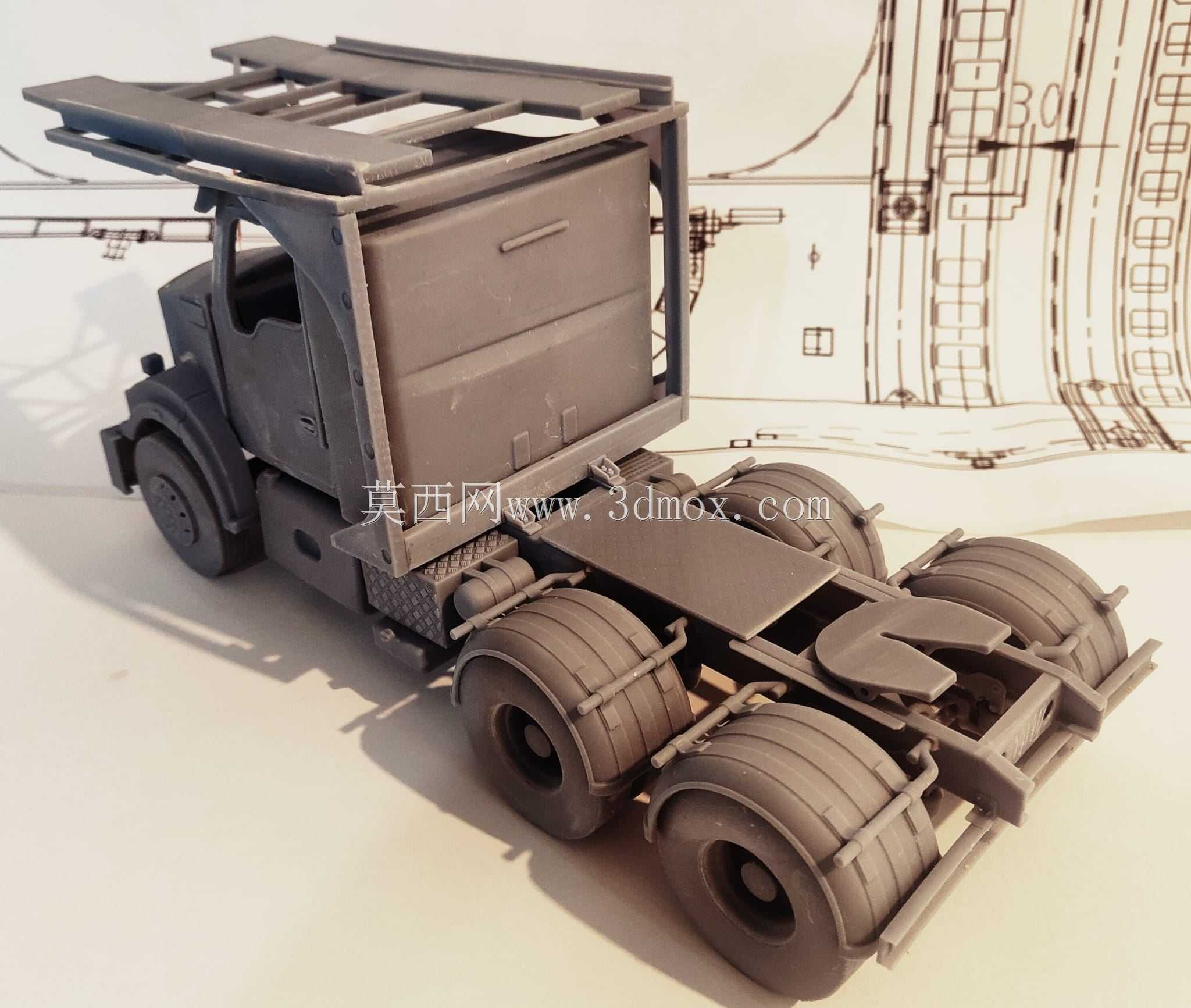 Kenworth T410SAR卡车模型设计,3D prototip模型(请观看视频)
