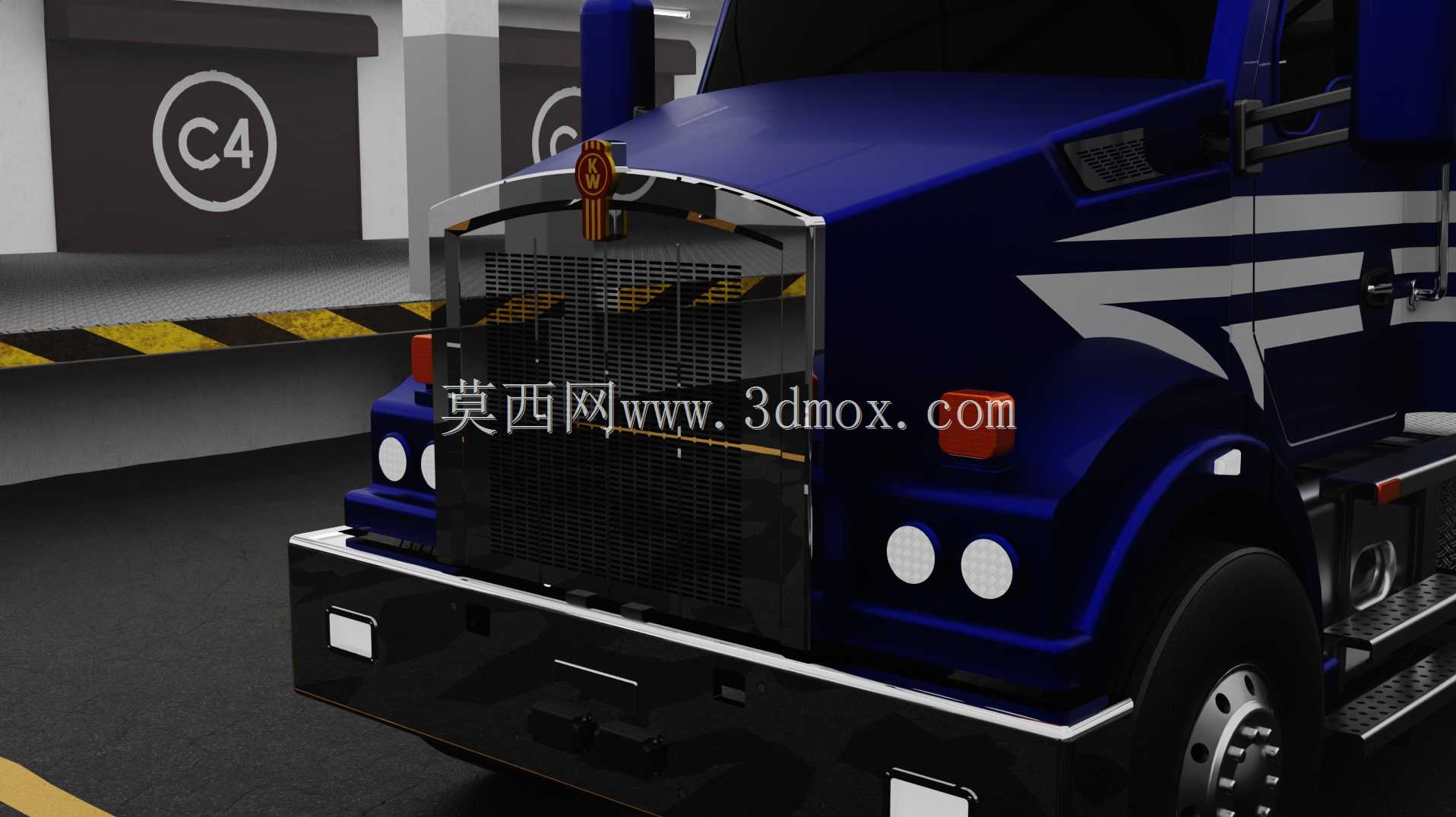Kenworth T410SAR卡车模型设计,3D prototip模型(请观看视频)