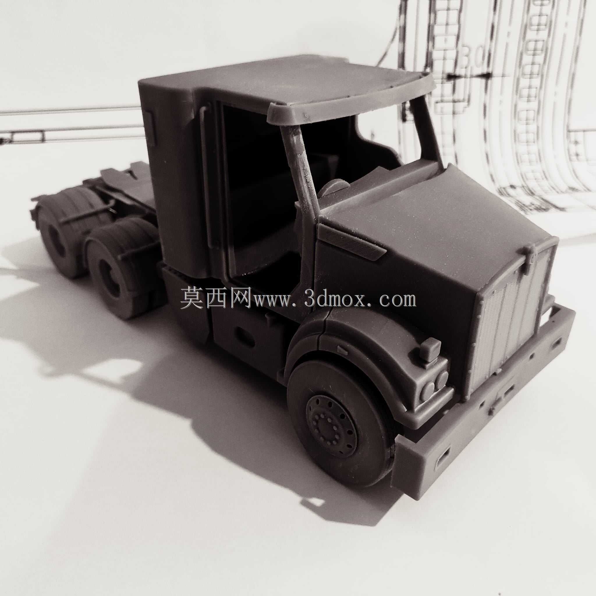 Kenworth T410SAR卡车模型设计,3D prototip模型(请观看视频)