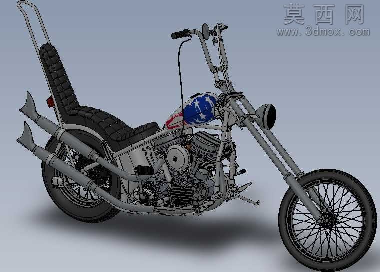 摩托车SW模型三维模型