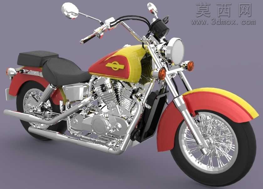 本田阴影750RS摩托车CAD三维模型三维模型