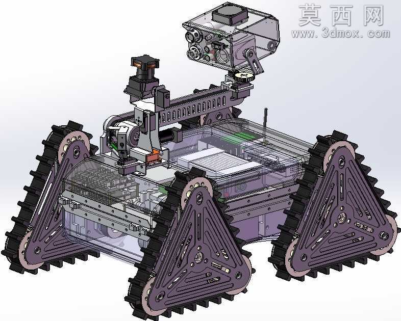 移动救援机器人阿尔法SW设计三维模型