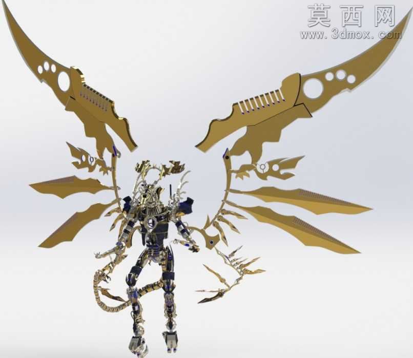 天使机器人SW模型三维模型
