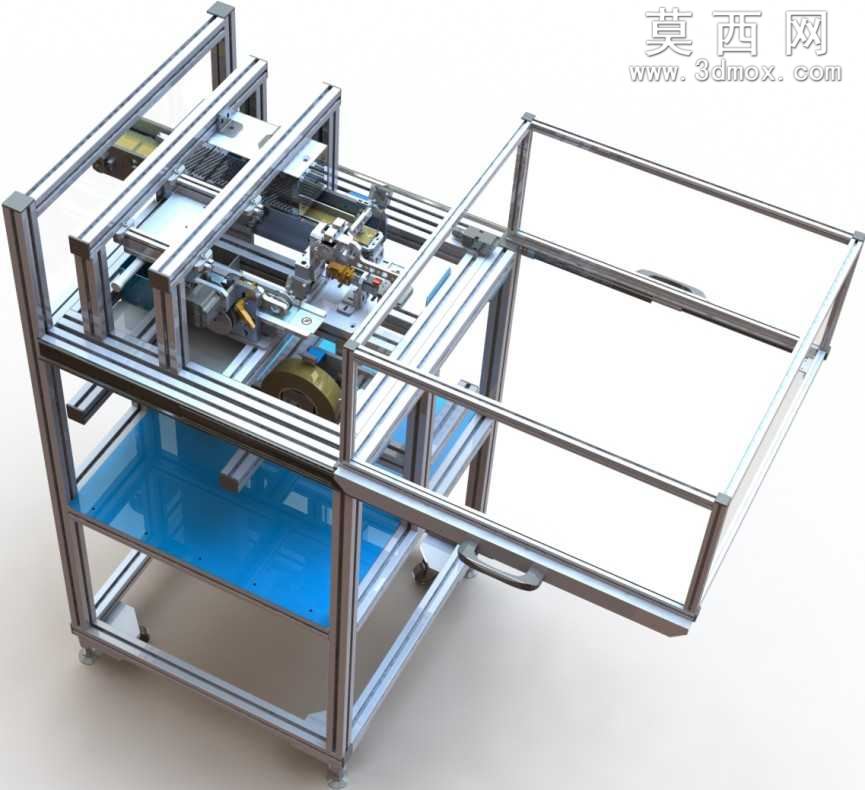 红外线干燥贴标机UG设计机械制图