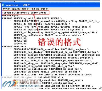 错误的替换格式