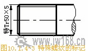 机械制图常识:螺纹画法 机械制图常识:螺纹画法