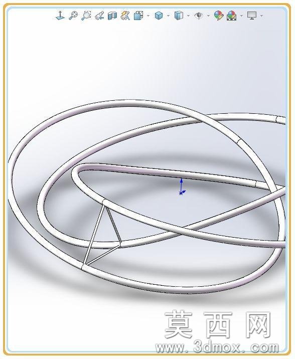 SolidWorks画的框架莫比乌斯,这个画法很快但要用2016以上的版本 SolidWorks画的框架莫比乌斯,这个画法很快但要用2016以上的版本