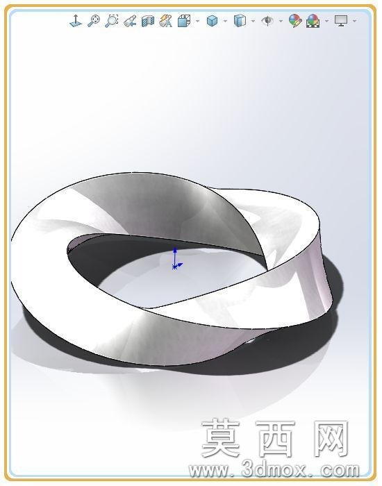 SolidWorks画的框架莫比乌斯,这个画法很快但要用2016以上的版本 SolidWorks画的框架莫比乌斯,这个画法很快但要用2016以上的版本