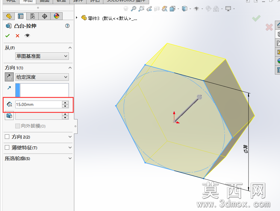 Solidworks建模实例:M24六角螺栓及螺母 Solidworks建模实例:M24六角螺栓及螺母