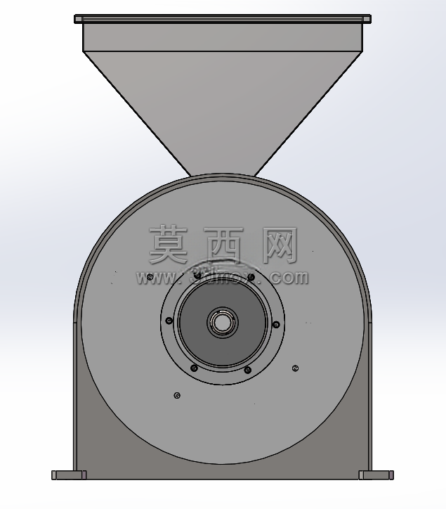 药材食材粉碎机设备机械制图